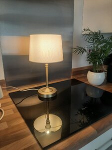 John Lewis Isabel 3 Touch Table Lamp, Antique Brass, Ex-Display