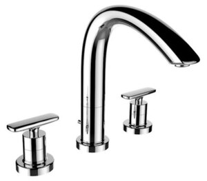 Ex-Display Laufen Curve Prime 3-Hole Basin Mixer with Swivel Spout 150mm