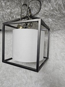 John Lewis Boundary Ceiling Light Brass & Pewter Ex-Display