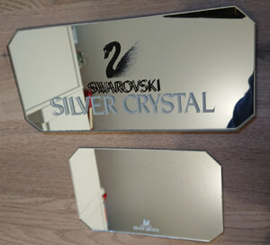 Large Swarovski Advertising Mirror and Small Display Mirror (Ex Shop Display)