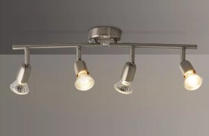 John Lewis Keely 4 Light Spotlight Bar, Chrome Ex-Display Model Never Used