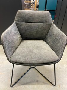 Ex-Display Brunner Studio Fabric Chair With Armrests, Collection Only