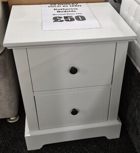 Katherine 2 Drawer Bedside Table Ex-Display