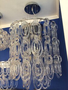 Ideal Lux Cleopatra 9 Light Chandelier Pendant, Ex-Display