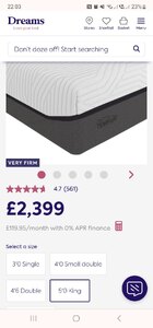 Tempur Firm Elite King Mattress (Ex-Display)