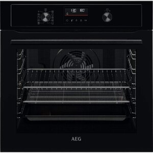 AEG BPX535A61B Single Electric Built-In Oven with Pyrolytic Self-Cleaning, Ex-Display, Black