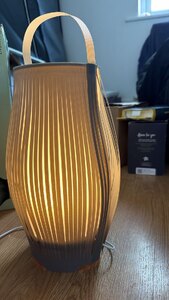 Boxed Ex-Display John Lewis Harmony Ribbon Table Lamp, Black