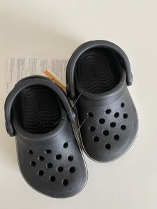 Crocs Off Court Clogs Infants UK4 Black/White Ex-Display Still With Tags