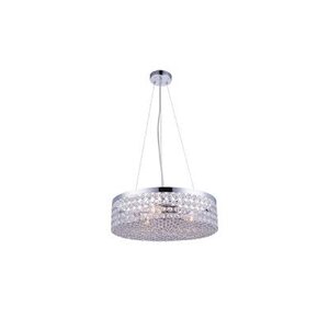 Thomas & Franks Viola Chrome Beaded 3 Light Pendant - Ex-Display Unboxed