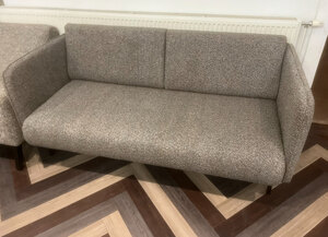 Ex-Display Grey Speckled 2-Seater Sofa