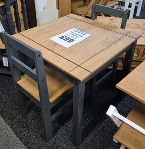 Corona Charcoal Rio Pine Dining Set (Ex-Display)