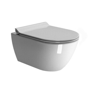 GSI Pura 55cm Rimless Swirlflush Wall Hung Toilet with Soft Close Seat - Ex-Display