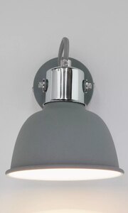 John Lewis Dome Wall Spotlight Grey, Ex-Display Model