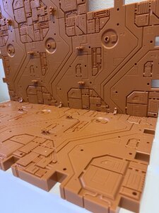 Zeta Toys Zeta-Ex-Display Base Orange (8 Pieces) With Connector Pins, Mp Scale