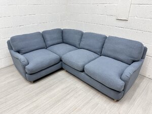Ex-Display Loaf 'Jonesy' Blue Dungarees L-Shape Corner Sofa
