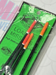 Billy Makin Loaded Missile Fishing Floats Rare Ex Shop Display Set Of 4