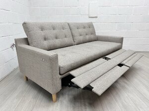 Ex-Display John Lewis Draper II Beige 3 Seater Sofa With Electric Recliner