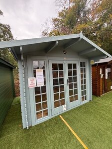 3M x 3M Untreated Interlocking Faversham Log Cabin (28mm Walls) (Ex-Display)