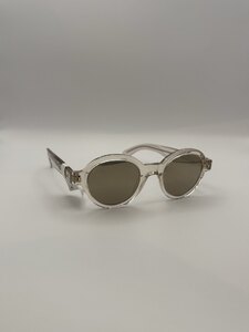 Moncler Rondosa ME6003 Sunglasses Clear Frames with Gold Mirror Lens, Ex-Display