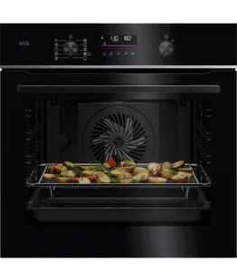 AEG NBS6P521AB 6000 Sense Cook Built-In Single Oven, Black, Ex-Display