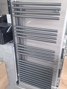 Omnia Graphite Towel Rail 1161 x 496 - Ex-Display