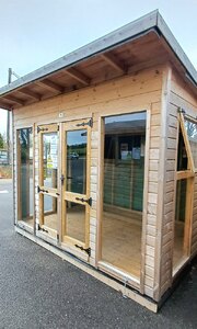 10x8 Pent Studio Summerhouse (Ex-Display)