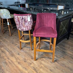 Style Matters Ex-Display Bar Stools, Pink, Pair