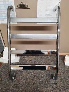 Contemporary Décor Towel Rail Heating Chrome 750x450 Ex-Display