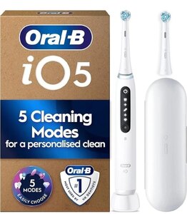 Oral-B iO5 Electric Toothbrush - Advanced Cleaning, Smart Pressure Ex-Display