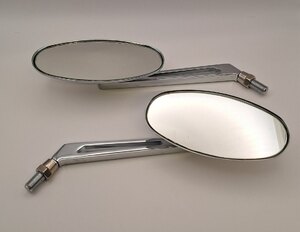 Bike It Shift Universal Oval Chrome Mirrors with 10mm Thread - Ex-Display Pair