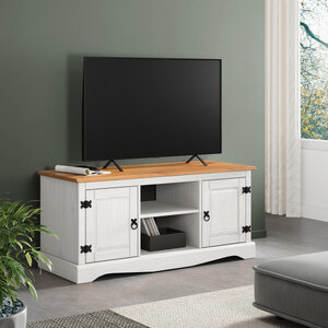 Corona White 2 Door Media TV Unit (Ex-Display)