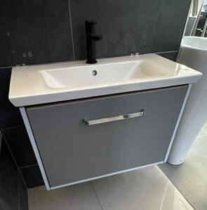 Crosswater Grey Vanity Unit 700 x 400 with Basin, Ex-Display