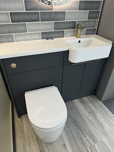 Texture Ex-Display Toilet and Basin Vanity Unit 1240mm Wide