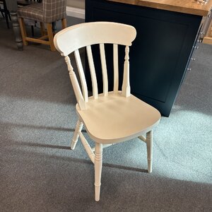 Painted Slat Back Kitchen Farmhouse Chair. Ex Showroom Display.
