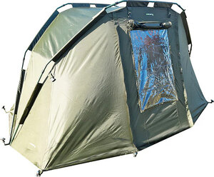 King Carp 1-Man Pramhood Carp Fishing Bivvy - 2-Rib System