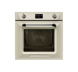 Smeg SOP6902S2PP 60cm Built-In Steam Single Oven, Cream, Ex-Display