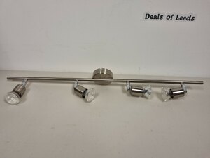 Mercury Mirror Plated GU10 4 Bar Spotlight Ex-Display