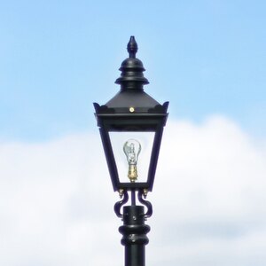 54cm Black Harrogate Lantern - Replacement Lamppost Top - Ex-Display