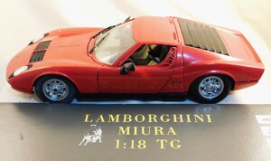 Lamborghini Miura (TG) Red Polistil 1:18 Diecast Ex-Display