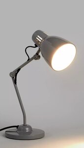 John Lewis Tony Task Table Lamp, Grey Ex-Display Model Boxed
