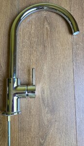 Chrome Monobloc Kitchen Sink Mixer Tap Single Lever Ex-Display New