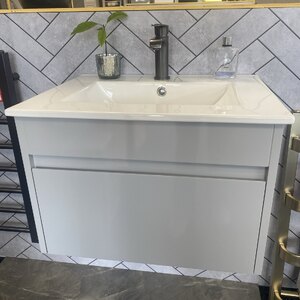 Ex-Display 600mm Bathroom Vanity Basin Sink Wall Hung Cabinet Waterproof