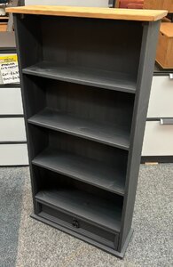 Corona Charcoal Pine DVD Rack Bookcase (Ex-Display)