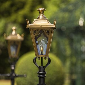 Used Ex-Display Antique Brass Gothic Lantern, 61cm