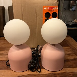 John Lewis Lupo Touch Table Lamps, Pink, Set of 2, Ex-Display