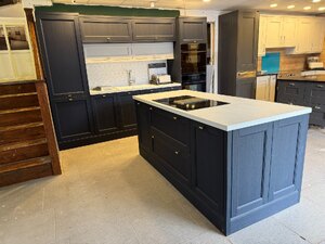 Brand New Indigo Blue Ex-Display Shaker Kitchen by Think Smart Kitchens