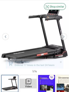 Ex-Display Reebok Jet 100 Folding Treadmill With Connected Fitness