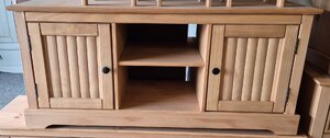 Country Antique 2 Door Media Pine TV Unit Ex-Display