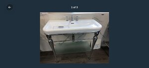 Victoria & Albert Candella Wash Stand 100cm Including Taps – Ex-Display