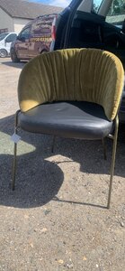 KEF Lunar Designer Accent Chair Ex-Display Green Velvet